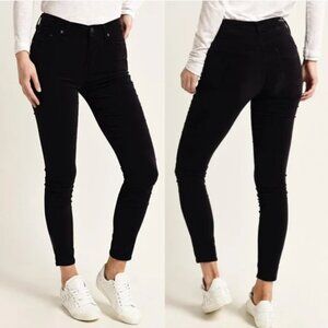 Citizens of Humanity "Rocket" High Rise Skinny Velour Black Pant Jean | Size 30